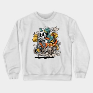 Skull Go Rider Beer Crewneck Sweatshirt